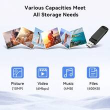 KOOTION 128GB Flash Drive 2 Pack Thumb Drive Bulk 128 G Swivel USB 2.0 Memory Stick For Data Storage - Black - View 4
