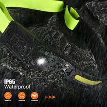 1pc Rechargeable 230° Wide Angle LED Headlamp With Motion Sensor, Suitable For Adults - Camping Gear, Waterproof Headlight Flashlight For Hiking, Running, Repair, Fishing, Cycling - Black - View 4