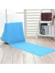 1 Stück Premium PVC Velours Dreieck Strandmatte, aufblasbare Stütze, faltbare Schlafunterlage, geeignet für Outdoor-Aktivitäten, feuchtigkeitsabweisend & tragbares Design
