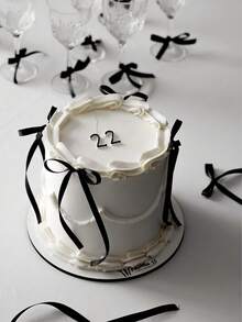 1 件/10 件 - 黑色优雅蝴蝶结蛋糕装饰、丝绸蛋糕裙、毕业蛋糕装饰、生日派对桌面装饰、生日蛋糕装饰生日派对婚礼派对、丝带蝴蝶结蛋糕装饰、黑色丝绸蛋糕裙、毕业蛋糕装饰、装饰您的蛋糕、生日派对桌面装饰周年蛋糕装饰、婚礼、派对、母亲节、庆祝蛋糕，“母亲节快乐”蛋糕装饰母亲节毕业