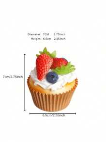 Realistic Cupcake Decor - Perfect For Parties, Holiday Tables, And Celebrations - Reusable And Easy To Clean