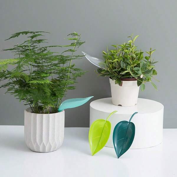 Slouchy Plant Watering Device, Leaf Shaped Flowerpot Funnel Watering Device, Plant Drainage Watering Tool