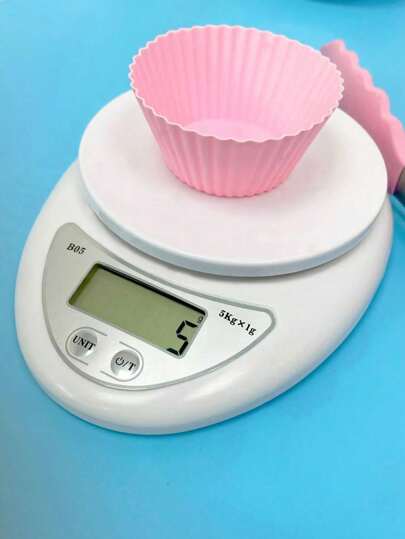 Small Precision Digital Kitchen Scale - For Baking, Cooking And Medicine Weighing, Durable Polypropylene Design, Easy To Use (No AAA Battery Required)