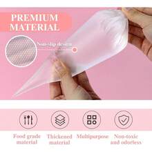 100 个裱花袋，含 6 个不锈钢喷嘴、1 个适配器、一次性糕点袋、用于蛋糕装饰、纸杯蛋糕、糕点的糕点裱花袋