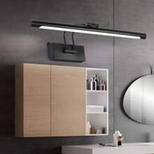 Barre lumineuse murale de salle de bain de 50 cm, montée sur bras articulé. Luminaire décoratif pour miroir de salle de bain, variateur 3 couleurs avec interrupteur à mémoire, 15W. Convient pour la salle de bain, le salon, la chambre, le couloir, la salle d'exposition/de lecture/à manger/bar/chambre/café/salle à manger/magasin de vêtements/salon/musée