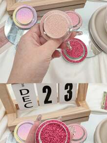 1 pieza Soporte magnético para teléfono con purpurina degradada (sin adhesivo), base de burbuja transparente, compatible con Apple Magsafe, soporte redondo plegable y expandible. (Solo teléfonos con función magnética pueden usarlo). Compatible con iPhone, teléfonos Android, regalo para cumpleaños, familia, amigos. Agarre de teléfono con empuje y tracción, soporte de teléfono, accesorios de teléfono.