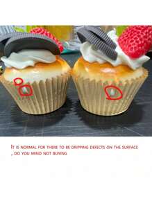 Realistic Cupcake Decor - Perfect For Parties, Holiday Tables, And Celebrations - Reusable And Easy To Clean