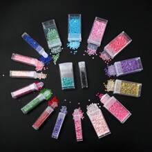 1 pezzo Scatola organizer per pittura a diamanti 5D DIY, contenitore in plastica trasparente per articoli da fai-da-te con molletta, sigillo ermetico, superficie liscia, scomparti integrati per perline, perline sciolte, arte di unghie, resistente alle intemperie, ideale per Natale e Ognissanti, capacità inferiore a 0,09 metri cubi, altezza inferiore a 68,58 cm