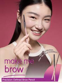 Essence Delicate And Clear Eyebrow Pencil, Precisely Defines Natural Brow Shape, Long-Lasting Natural Makeup - 01 Smoky Gray - View 8