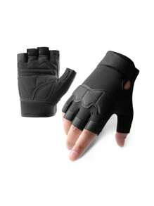 Fingerless Tactical Gloves, Knuckle Protection, Breathable And Lightweight Outdoor Military Gloves, Suitable For Shooting, Hunting, Motorcycle Riding, Mountaineering, Men And Women Sports, Cycling, Fitness, Outdoor Activities, Fishing Half-Finger Gloves, Non-Slip, Wear-Resistant And Comfortable For Multiple Scenes