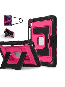 Military Industry Anti-Fall 1pc Large Stand Tablet Case Compatible With IPad Mini6 (2021) / Mini7 (2024), IPad 10.2 7th 8th 9th (2019/2020/2021), IPad 10th 10.9 (2022)/IPad(A16) 11" (2025), IPad Air4 10.9 (2020), IPad Air5 10.9 (2022), IPad Air 11" M2/M3 (2024/2025), With Pencil Slot