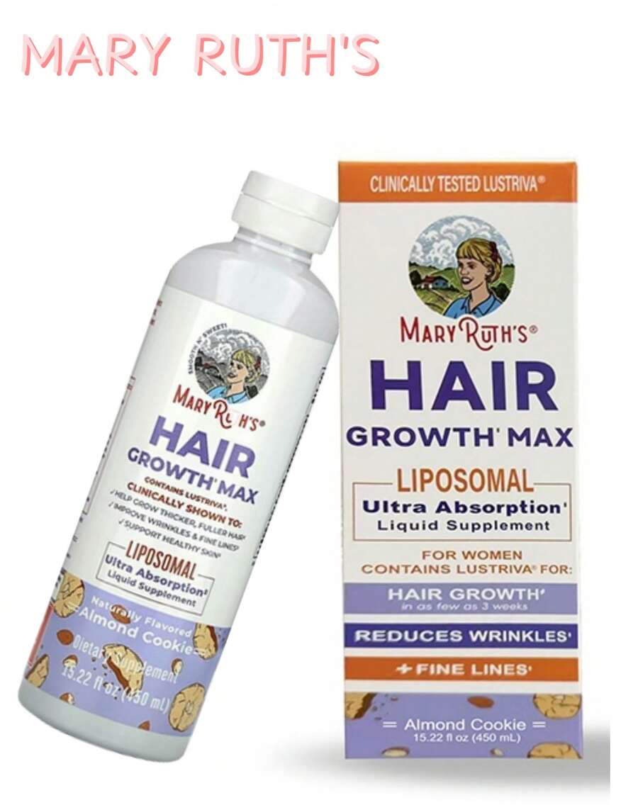 MARY RUTH'S HAIR GROWTH'MAX LIPOSOMALUitra AbsorptionLiquid Supplcment - Pumpkin Seed Oil - Saw Palmetto - Hair Growth - Skin Health - Others - View 1