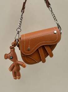 1pc Keychain,Personalized Hanging Decoration Leather Accessories,Christmas Gifts Gift Thanksgiving Y2k,Animal-Themed Accessory For Keys, Backpacks & Wallets