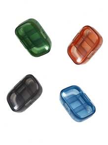 Travel Pill Box Extra Large Pill Organizer 2 Times A Day Weekly XL AM PM Pill Case 1 Day Pill Box Twice A Day Oversized Daily Medicine Organizer For Vitamins Big Pill Container Medication Dispenser (Rainbow)