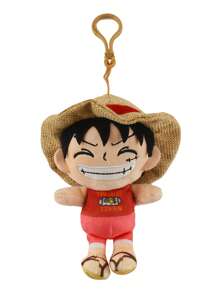 ONE PIECE 12 estilos de muñecos de peluche genuinos de ONE PIECE Monkey D Zoro, Chopper, Ace - Juguetes de peluche del Rey Pirata, lindos llaveros con colgantes, figuras de anime Kawaii, juguetes de peluche para coleccionar, regalos para cumpleaños y festivales de niños, 14cm/5,5 pulgadas