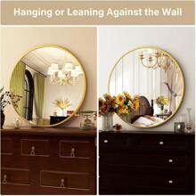24" Wall Mirror Bathroom Mirror Wall Mounted Round Mirror