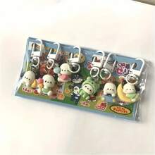 Sanrio 6 Peças Chaveiros Fofos de Desenho Animado - Pingente de Silicone, Adequado para Bolsas, Presentes Perfeitos para Amigos