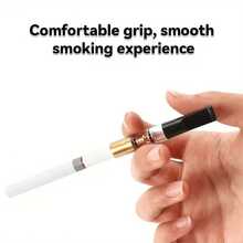 5 件可重复使用香烟过滤嘴，去除焦油和化学物质，微孔多层过滤，减少焦油和烟渍