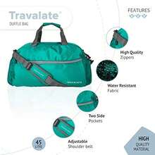 Polyester 20 Inches Travel Duffle Ocean Green 45 Litter Lage - as pic - View 3