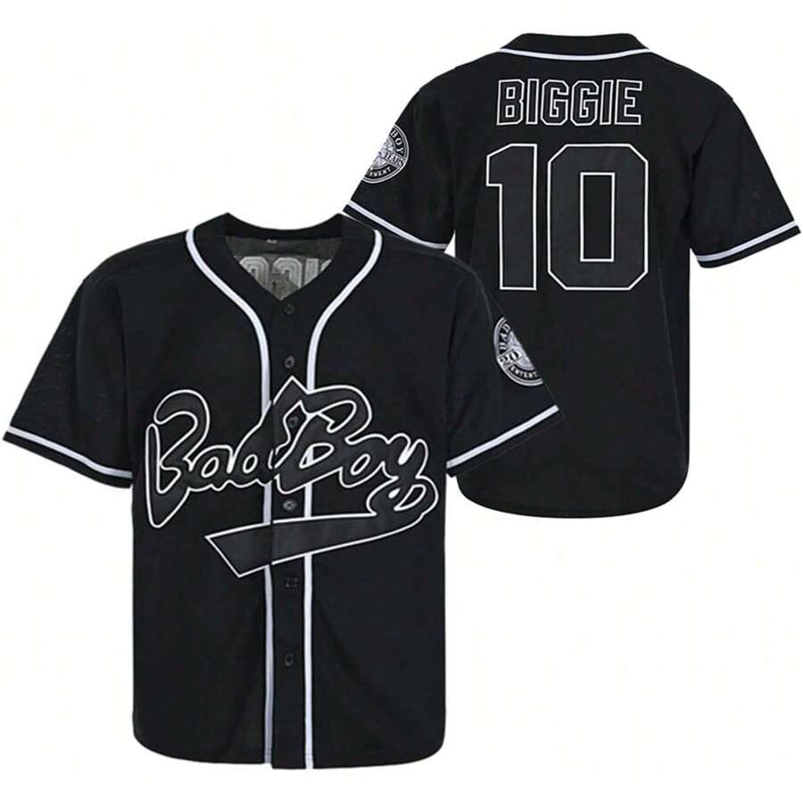 Kekambas #10 Smalls Bad Boy Jersey 90S Hip Hop Movie Baseball Jersey For Men Black