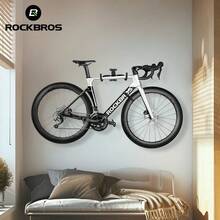 ROCKBROS Fietsendrager voor aan de muur, voor buiten, gemaakt van koolstofstaal, verstelbare dwarsbalk, modieuze zomerse must-haves, ruimtebesparend - Veel kleurig - Bekijken 3