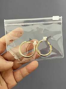 1PC Clear PVC Jewelry Bags With Zipper, Clear Jewelry Storage Bag Zipper Closure Dustproof Pouches,Small Dustproof Jewelry Pouch For Home, Anti-Oxidation Jewelry Zipper Bags Plastic Bags,Transparent , Reusable Storage For Braceletstravel Essentials Travel Accessories Travel Bag Vacation Holiday Back To School School Stuff Jewellery Box Jewelry Organizer