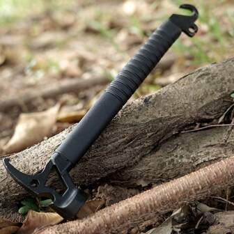 1 件，户外工具，多功能锤子，野营锤，野营钉锤，起钉器，防滑手柄，适用于户外露营和建筑作业