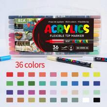 120/84/72/60/48/36/24/12 Farben Acrylstifte, Markerstift Set, langanhaltend, lichtbeständig, perfekt für Künstlermalerei, Illustrationen, handwerkliche Kunst, Schulanfang Saison für Malbücher und andere DIY-Projekte, geeignet für Papier, Stoff, Holz, Steine, Plastik, Glas, Keramik, Kürbisse etc., Acrylfarb-Markerstifte für Studenten und Erwachsene, Geschenkidee zu Thanksgiving, Halloween, Weihnachten