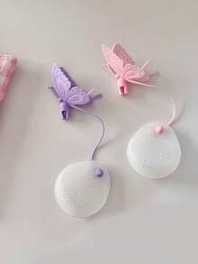 1 件蝴蝶形硅胶茶滤器 - 透明、可重复使用的散叶过滤器，适合家庭和餐厅使用，返校