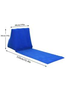 1 Stück Premium PVC Velours Dreieck Strandmatte, aufblasbare Stütze, faltbare Schlafunterlage, geeignet für Outdoor-Aktivitäten, feuchtigkeitsabweisend & tragbares Design