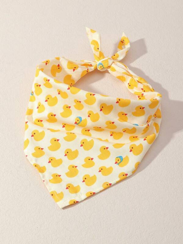 1pc Polyester Casual Pet Bandana Scarf, Suitable For Medium & Small Dogs Such As Poodle & Teddy Bear, For Outdoor And Indoor Use (Not For Large Dogs)