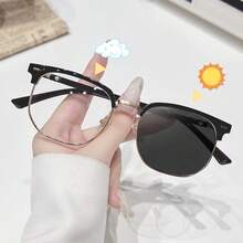 Color Changing Glasses - Fashionable Full Frame Glasses, Suitable For Computer And Mobile Phone Use, Ideal For Summer Beach Vacation, Outdoor Activities And Travel - Multicolor - View 11