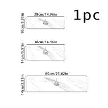 1 pieza de Alfombrilla antideslizante absorbente de goma con diseño impreso de mármol blanco, secado rápido, base impermeable, ideal para el baño, la cocina, la oficina, el restaurante, la granja, decoración del hogar