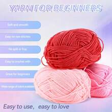 2Pcs 5-Ply Cotton Yarn Suitable For DIY Knitting Bags, Scarves, Hats, Sweaters, Home Textiles, Weight 100g