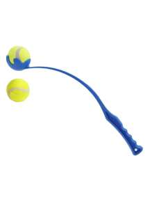 1 Pc Dog Ball Launcher Set(Ball-Throwing Stick),Pet Supplies Durable Plastic Fetch Stick, Interactive Toy For Dog Training And Exercise Dog Toy Set, Comfort Grip Suitable For Outdoor Use Fun With Dogs Easy To Pick Up And Throw For Pet Training & Fun!