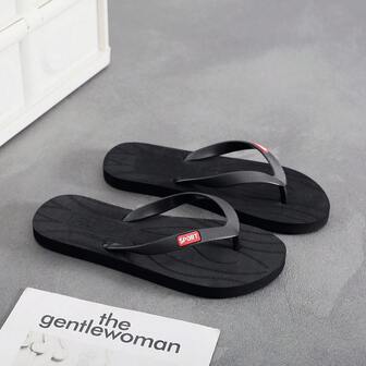 人字拖防滑防臭人字拖凉鞋男士高端时尚橡胶户外厚底沙滩鞋