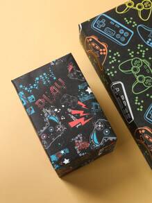 3/6 Piezas Papel de regalo con tema de videojuegos en negro, papel de embalaje con estilos de juegos variados, suministros para fiesta de cumpleaños con tema de juegos, suministros de fiesta de boda, regalos para invitados, decoración para baby shower o revelación de género, papel de regalo para ramos de flores, suministros de decoración, papel de regalo impermeable, artículos de oficina, artículos para el hogar, decoración de fiestas festivas