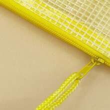 Fousenuk Document Bags With Zip, Pack Of 12, A5, Waterproof Document Case, Mesh Plastic Zip Bag, Zip Pockets, For Files, Papers, Receipts, Cosmetics, 5 Colours,Back To School,School Supplies - Multicolor - View 6