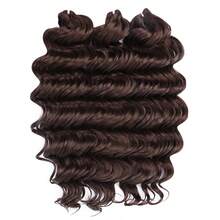 3 Pcs/Lot Crochet Hair Synthetic Water Wave Braiding Hair Extensions 16 Inch Black Brown Ombre Colour Fake Hair Deep Wave Curl Hair Heat Resistant Fiber - Multicolor - View 13