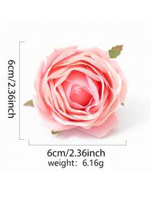 10pcs High-Quality Realistic Artificial Rose Heads, Home Textile Floral Decor & DIY Crafts, Suitable For Christmas, Halloween, Easter, Thanksgiving