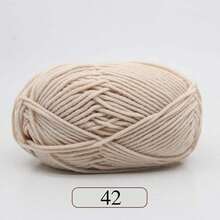 1pc 5-Ply Milk Yarn, Crochet Knitting Thread, Suitable For DIY Weaving Bags, Scarves, Hats, Sweaters, Dolls, 50g/Pc (Packaging Random)
