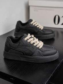 2025 Men's Plus Size Casual Sports Canvas Sneakers, Versatile Outdoor Commuting Shoes Suitable With Jeans, Fashionable &