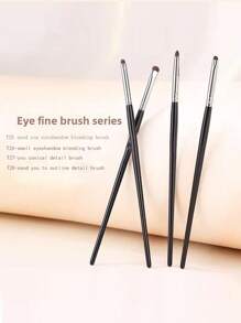 4pcs Eyeshadow And Eyeliner Detail Brush Set, Precision Makeup Brushes For Blending Eye Makeup