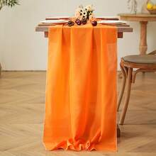 1pc Romantic French Colorful Chiffon Wedding Party Dessert Table Decoration Tablecloth, Birthday Party Backdrop - Multicolor - View 21