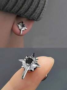 2pcs Fashion Unique Male Star Magnetic Earrings, Hip-Hop Style Earrings, Unique Birthday Gift, Graduation Season Gift