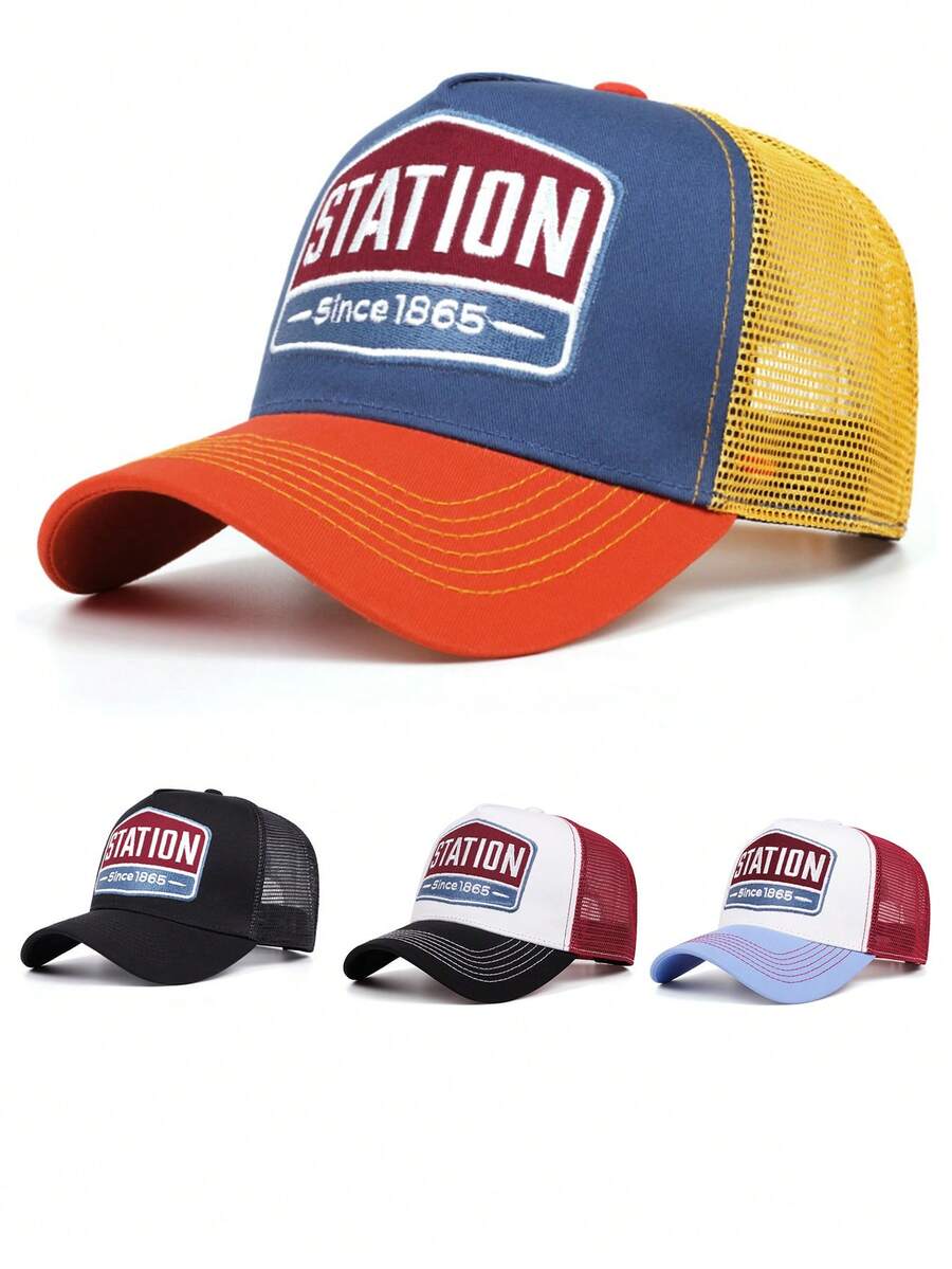 1pc Fashion Unisex Letter Embroidered Truck Driver Hat, Versatile Baseball Cap For Casual Wear - Trucker Hat - View 1