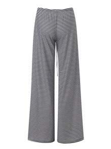 Women Striped High Waist Palazzo Pants, Casual Commuter Versatile Fashionable Elegant Comfortable Long Trousers