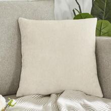 1 Stück minimalistische, bohemien-inspirierte einfarbige gestreifte Chenille-Kissenbezug (geeignet für Wohnzimmer oder Schlafzimmer, Hotel, Zuhause, Sofa, Bett, Autodekorationen, Kurzvideos TV Requisiten, Feiertagsdekorationen)