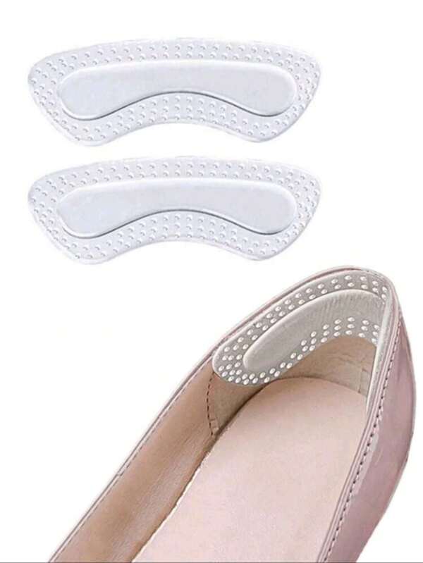 2Pcs Silicone Heel Stickers Heels Grips For Women Men Anti Slip Heel Cushions Non-Slip Inserts Pads Foot Heel Care Protector