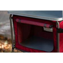 Deluxe Camping Kitchen With Storage, Silver And Red, 31" Height X 13" Width X 8.25" Length  Very Suitable For Camping, Picnics, Beach Portable Kitchen, Suitable For Multiple Scenes - 1 - View 7